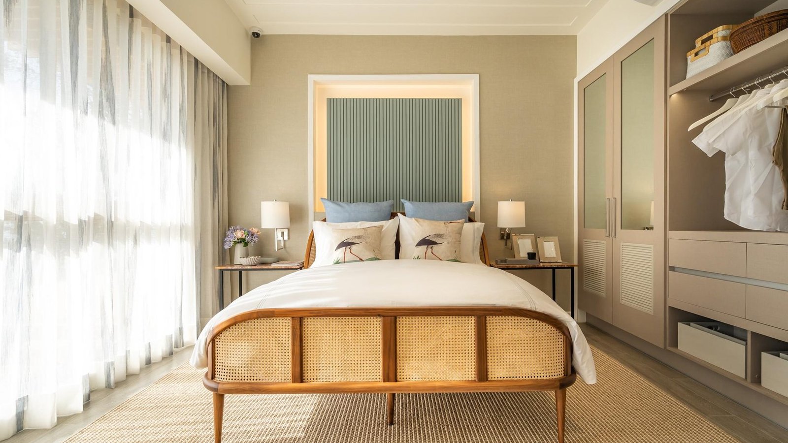 Model unit bedroom at Aruga Mactan