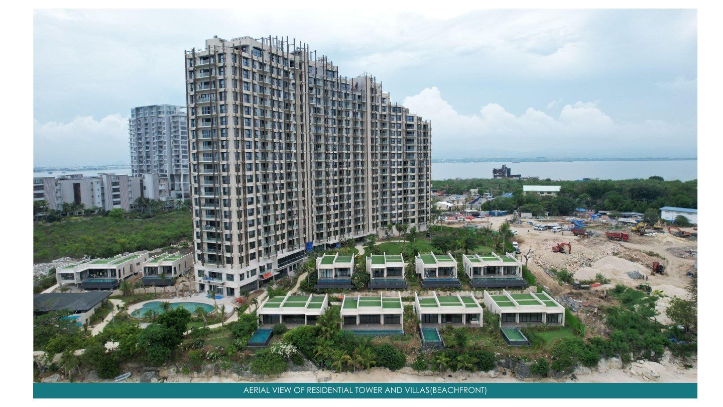 Residential tower and villa construction view — supplied project photo